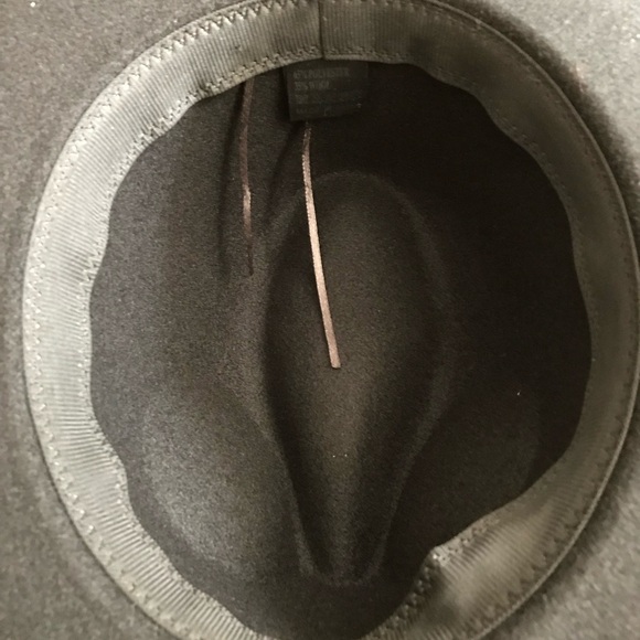 Women's Black Fedora Hat with Tan Band - Picture 5 of 5